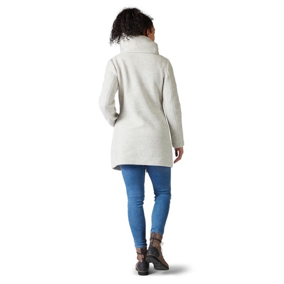 Smartwool Anchor Line Sherpa Asymmetrical Zip Up Merino Wool Coat - Picture 9 of 12